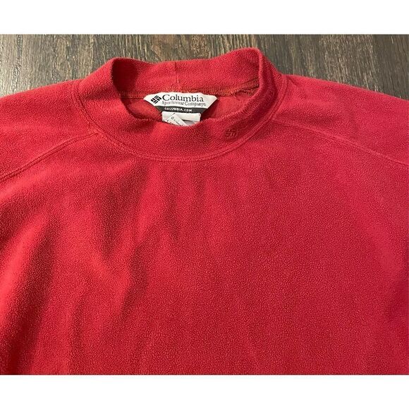 Columbia Men’s Turtleneck Pullover Fleece Red Size Large - Picture 6 of 11